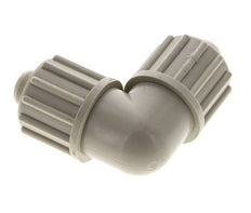 16x10mm PP-Winkel-Druckverschraubung 10 bar PVC und PA