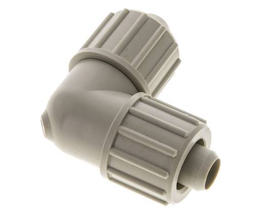 20x13mm PP-Winkel-Druckverschraubung 10 bar PVC und PA