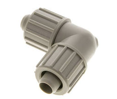 20x13mm PP-Winkel-Druckverschraubung 10 bar PVC und PA