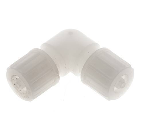 10x4mm PVDF-Winkel-Verschraubung 10 bar PVC und PA