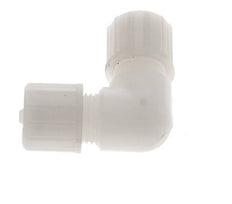 10x4mm PVDF-Winkel-Verschraubung 10 bar PVC und PA