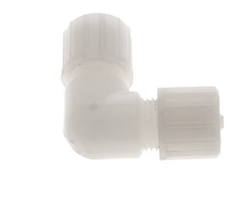 10x4mm PVDF-Winkel-Verschraubung 10 bar PVC und PA