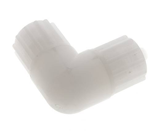 12x6mm PVDF-Winkel-Verschraubung 10 bar PVC und PA