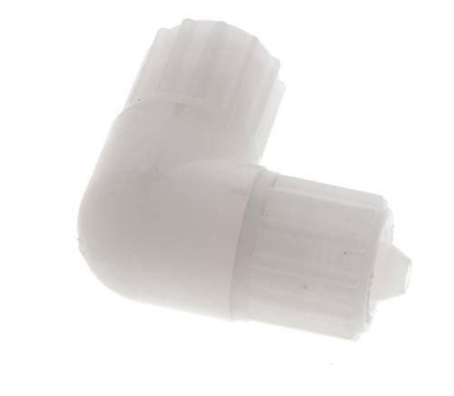 12x6mm PVDF-Winkel-Verschraubung 10 bar PVC und PA