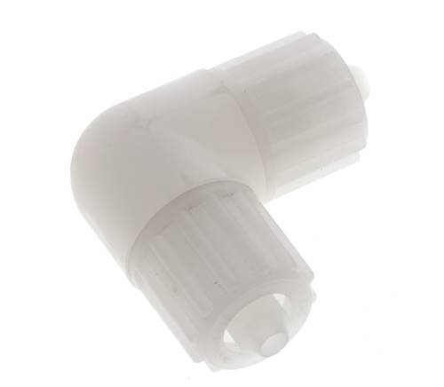 12x6mm PVDF-Winkel-Verschraubung 10 bar PVC und PA
