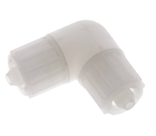 12x6mm PVDF-Winkel-Verschraubung 10 bar PVC und PA