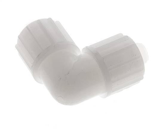 16x10mm PVDF-Winkelverschraubung 10 bar PVC und PA