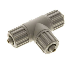 12x6mm PP T-Shape T-Kompressionsfitting 10 bar PVC und PA