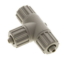 12x6mm PP T-Shape T-Kompressionsfitting 10 bar PVC und PA