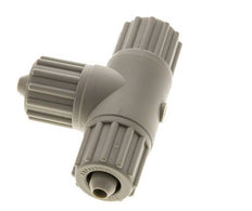 12x6mm PP T-Shape T-Kompressionsfitting 10 bar PVC und PA