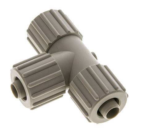 15x9mm PP T-Shape T-Kompressionsfitting 10 bar PVC und PA