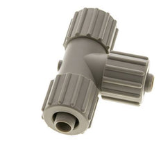 15x9mm PP T-Shape T-Kompressionsfitting 10 bar PVC und PA