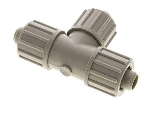 20x13mm PP T-Shape T-Kompressionsfitting 10 bar PVC und PA