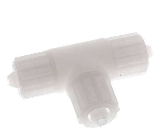 12x6mm PVDF T-Shape T-Verschraubung 10 bar PVC und PA