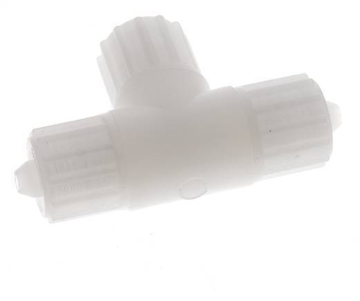 12x6mm PVDF T-Shape T-Verschraubung 10 bar PVC und PA