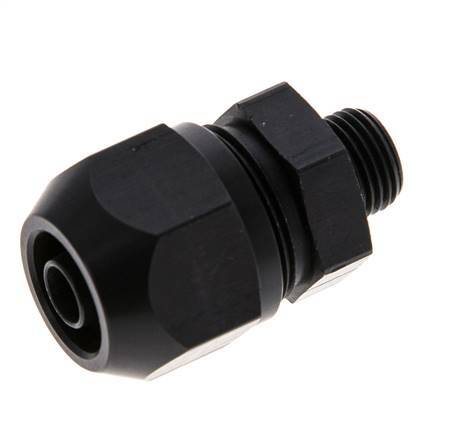 9x6mm & G1/8'' Aluminium-Kompressionsverschraubung mit Außengewinde 10 bar PVC und PA