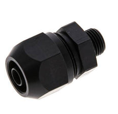 9x6mm & G1/8'' Aluminum Straight Compression Fitting with Male Threads 10 bar PVC and PA