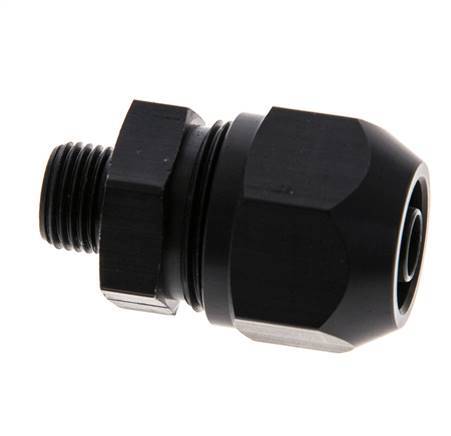 9x6mm & G1/8'' Aluminium-Kompressionsverschraubung mit Außengewinde 10 bar PVC und PA