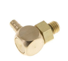 3 mm & M5 Messing Ellenbogen Schlauch Barb mit Außengewinde NBR drehbar [2 Stück]