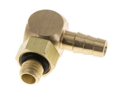 4 mm & M5 Messing Ellenbogen Schlauch Barb mit Außengewinde NBR drehbar [2 Stück]