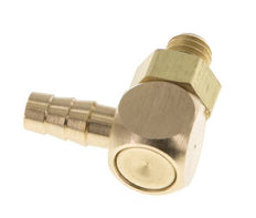 4 mm & M5 Messing Ellenbogen Schlauch Barb mit Außengewinde NBR drehbar [2 Stück]