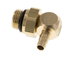 4 mm & G1/8'' Messing Winkel Schlauch Barb mit Außengewinde NBR drehbar