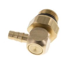 4 mm & G1/8'' Messing Winkel Schlauch Barb mit Außengewinde NBR drehbar