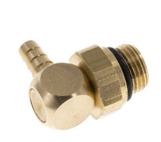 4 mm & G1/8'' Messing Winkel Schlauch Barb mit Außengewinde NBR drehbar