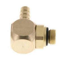 6 mm & G1/8'' Messing Ellenbogen Schlauch Barb mit Außengewinde NBR drehbar [2 Stück]