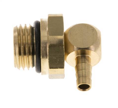 4 mm & G1/4'' Messing Ellenbogen Schlauch Barb mit Außengewinde NBR drehbar