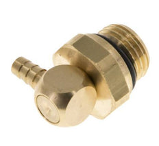 4 mm & G1/4'' Messing Ellenbogen Schlauch Barb mit Außengewinde NBR drehbar