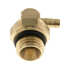 4 mm & G1/4'' Messing Ellenbogen Schlauch Barb mit Außengewinde NBR drehbar