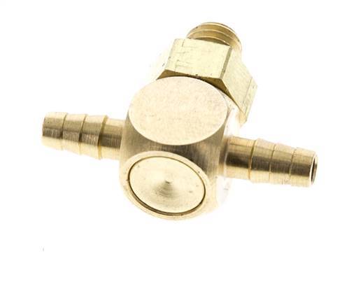 3 mm & M5 Messing T-Stück mit Außengewinde NBR