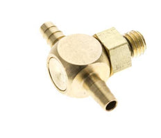 3 mm & M5 Messing T-Stück mit Außengewinde NBR