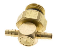 3 mm & G1/8'' Messing T-Stück mit Außengewinde NBR