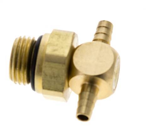 3 mm & G1/8'' Messing T-Stück mit Außengewinde NBR