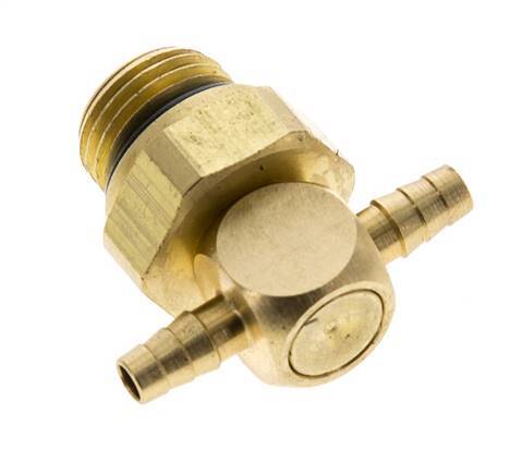 3 mm & G1/8'' Messing T-Stück mit Außengewinde NBR