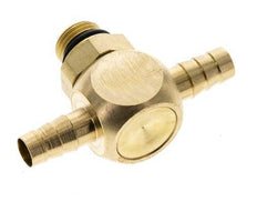 6 mm & G1/8'' Messing T-Stück mit Außengewinde NBR