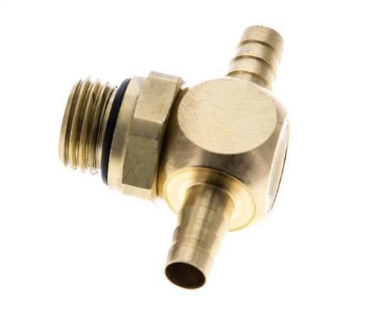 6 mm & G1/4'' Messing T-Stück mit Außengewinde NBR