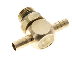 6 mm & G1/4'' Messing T-Stück mit Außengewinde NBR