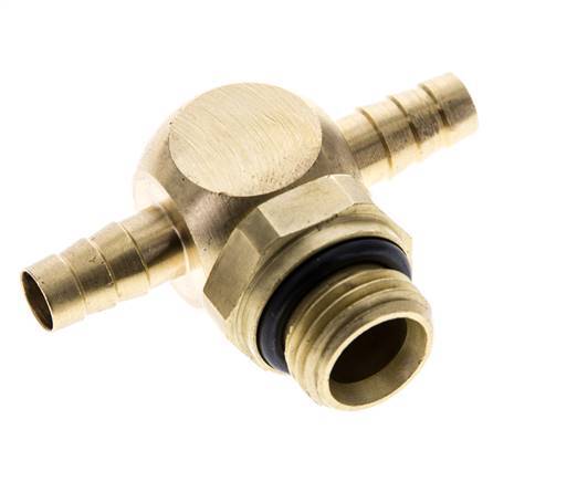 6 mm & G1/4'' Messing T-Stück mit Außengewinde NBR