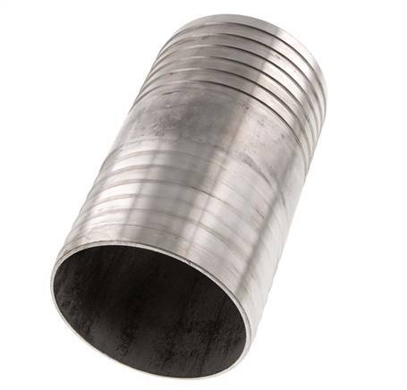 100 mm (4'') Schlauchanschluss aus Edelstahl 1.4301