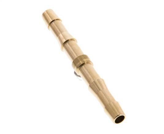 6 mm (1/4'') Messing-Schlauchverbinder DIN EN 560 [5 Stück]