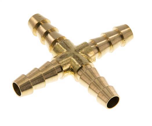 8 mm (5/16'') Kreuzschlauchverbinder aus Messing [2 Stück]