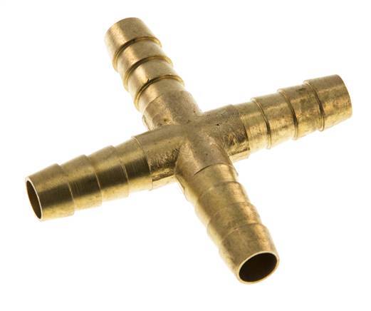9 mm (3/8'') Kreuzschlauchverbinder aus Messing [2 Stück]