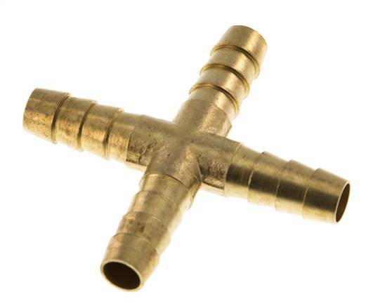 9 mm (3/8'') Kreuzschlauchverbinder aus Messing [2 Stück]
