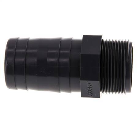 40 mm & G1-1/4'' PVC-U Schlauchbolzen männlich 92mm EN 1452-3 [2 Stück]