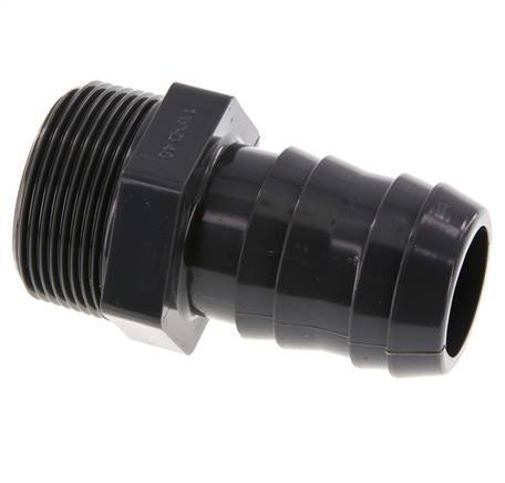 40 mm & G1-1/2'' PVC-U Schlauchbolzen männlich 89mm EN 1452-3