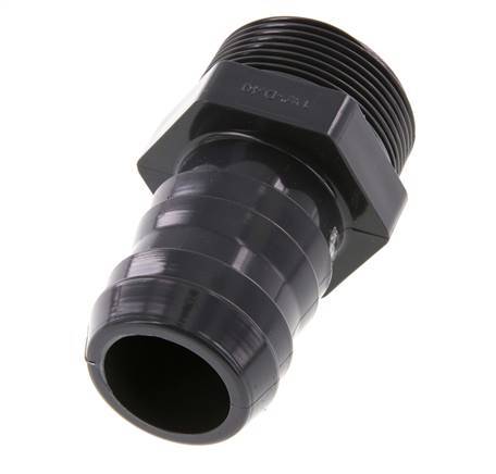 40 mm & G1-1/2'' PVC-U Schlauchbolzen männlich 89mm EN 1452-3