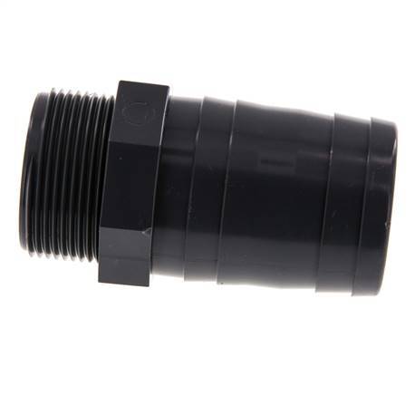 50 mm (2'') & G1-1/2'' PVC-U Schlauchbolzen männlich 99mm EN 1452-3 [2 Stück]